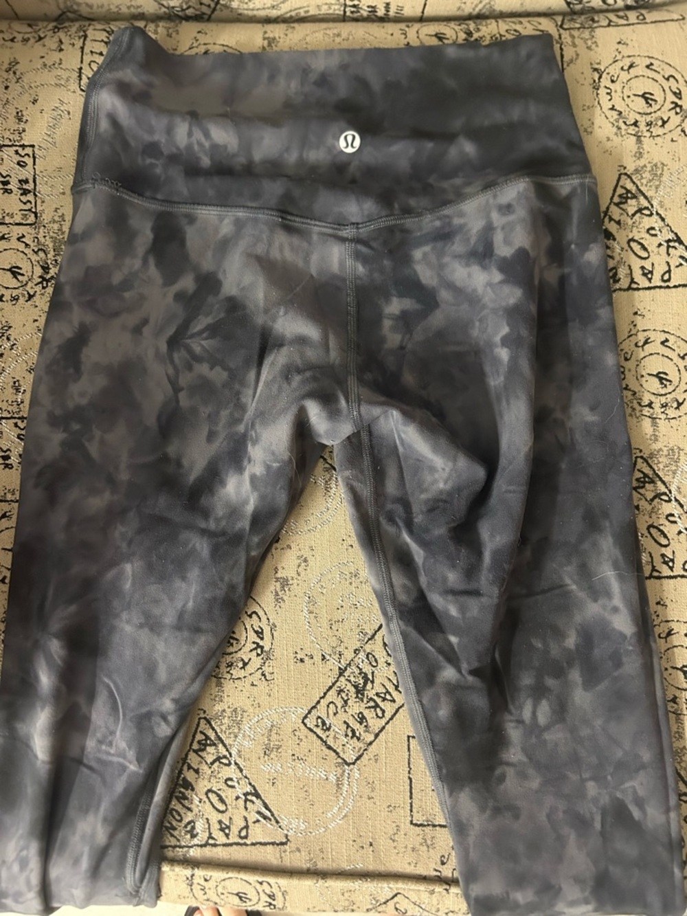 lululemon athletica Kids Gray Tie-Dye Leggings